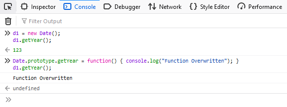 JavaScript Function Overwriting